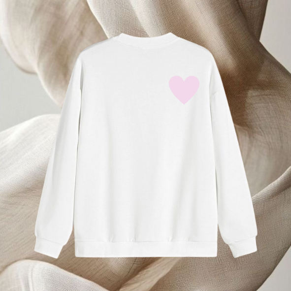 Sweat-shirt More Amor Blanc