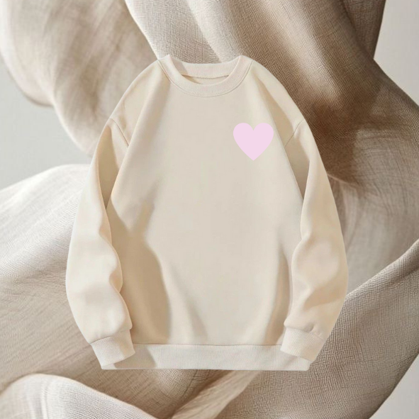 Sweat-shirt More Amor Blanc