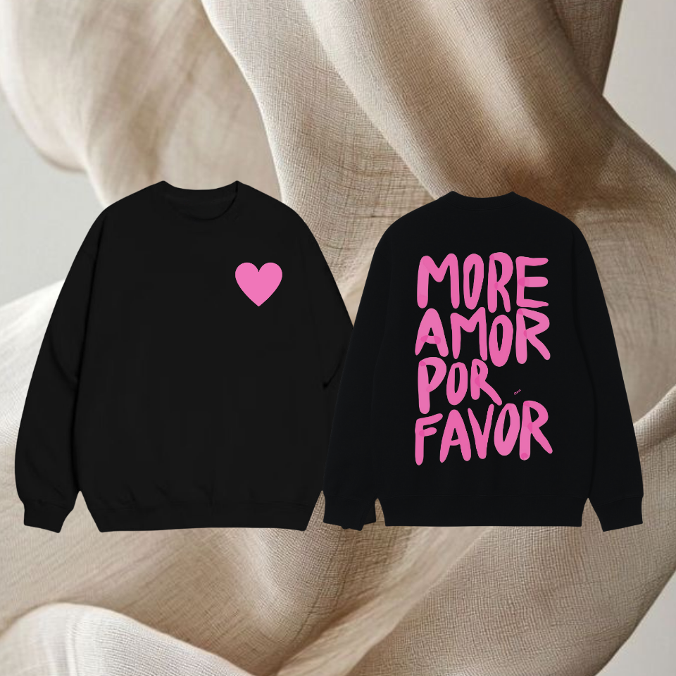 Sweat-shirt More Amor Fushia