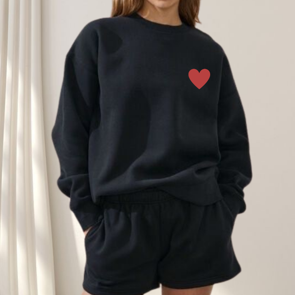 Sweat-shirt More Amor Rouge