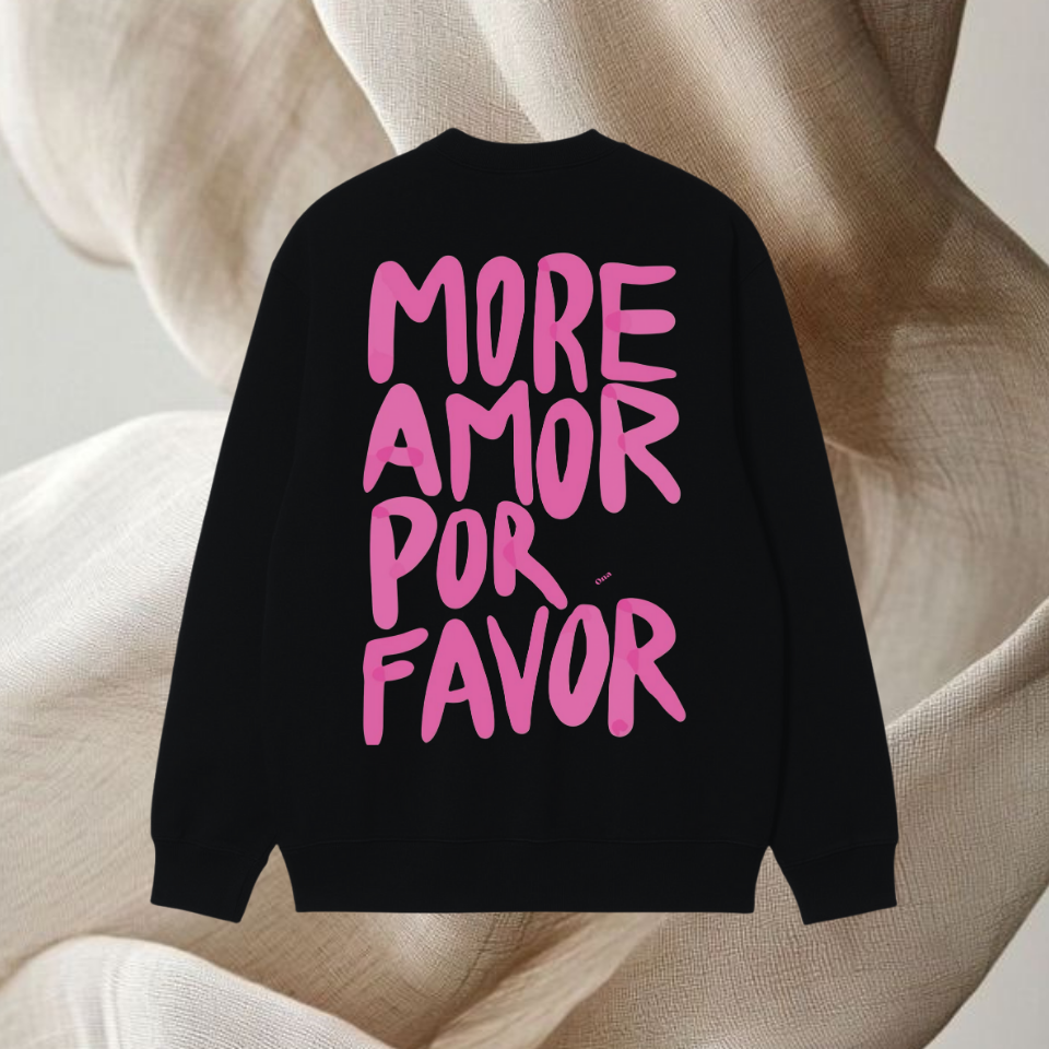 Sweat-shirt More Amor Fushia