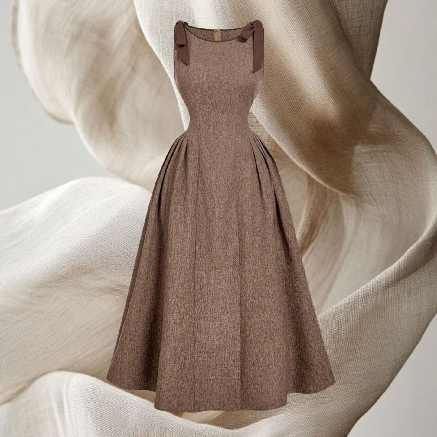 Robe longue à noeud
