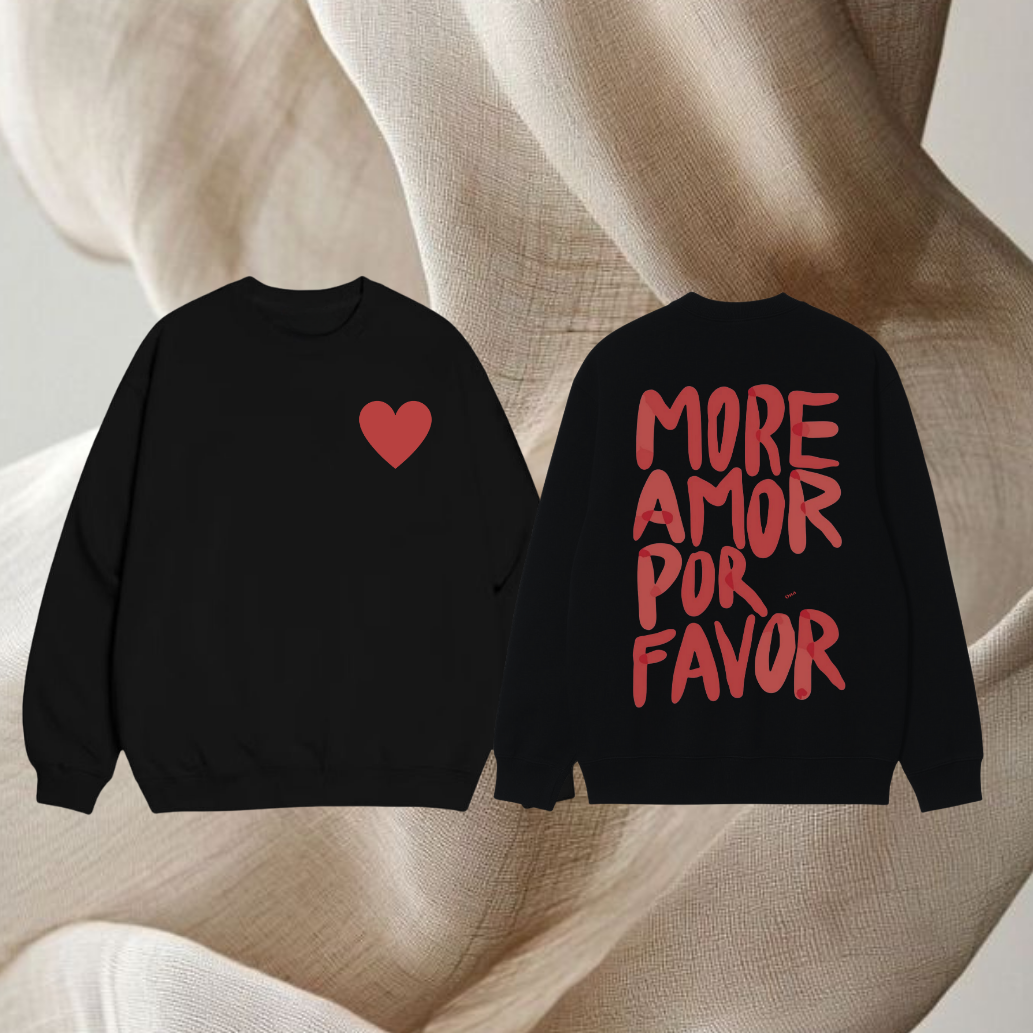 Sweat-shirt More Amor Rouge