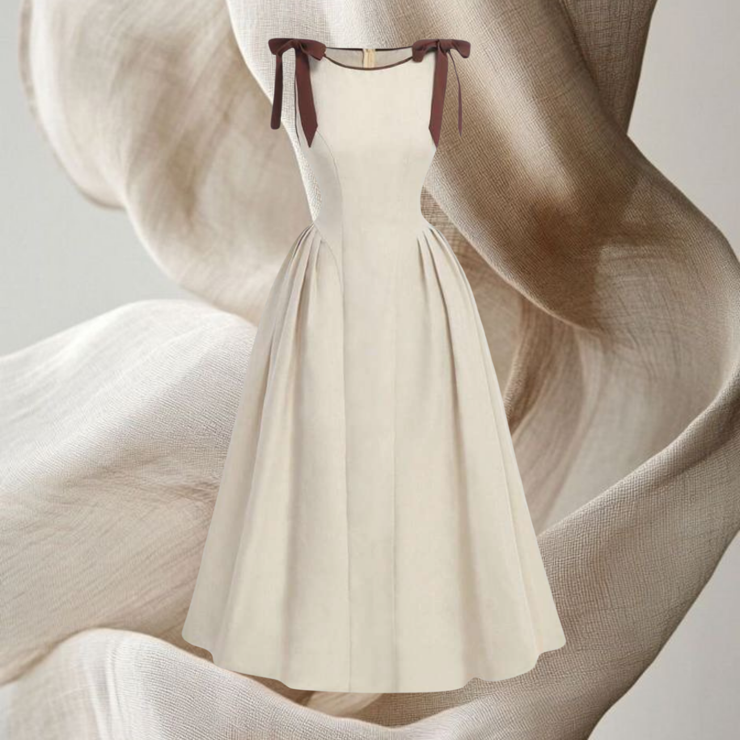 Robe longue à noeud