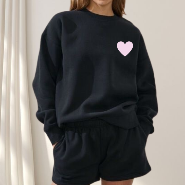 Sweat-shirt More Amor Blanc