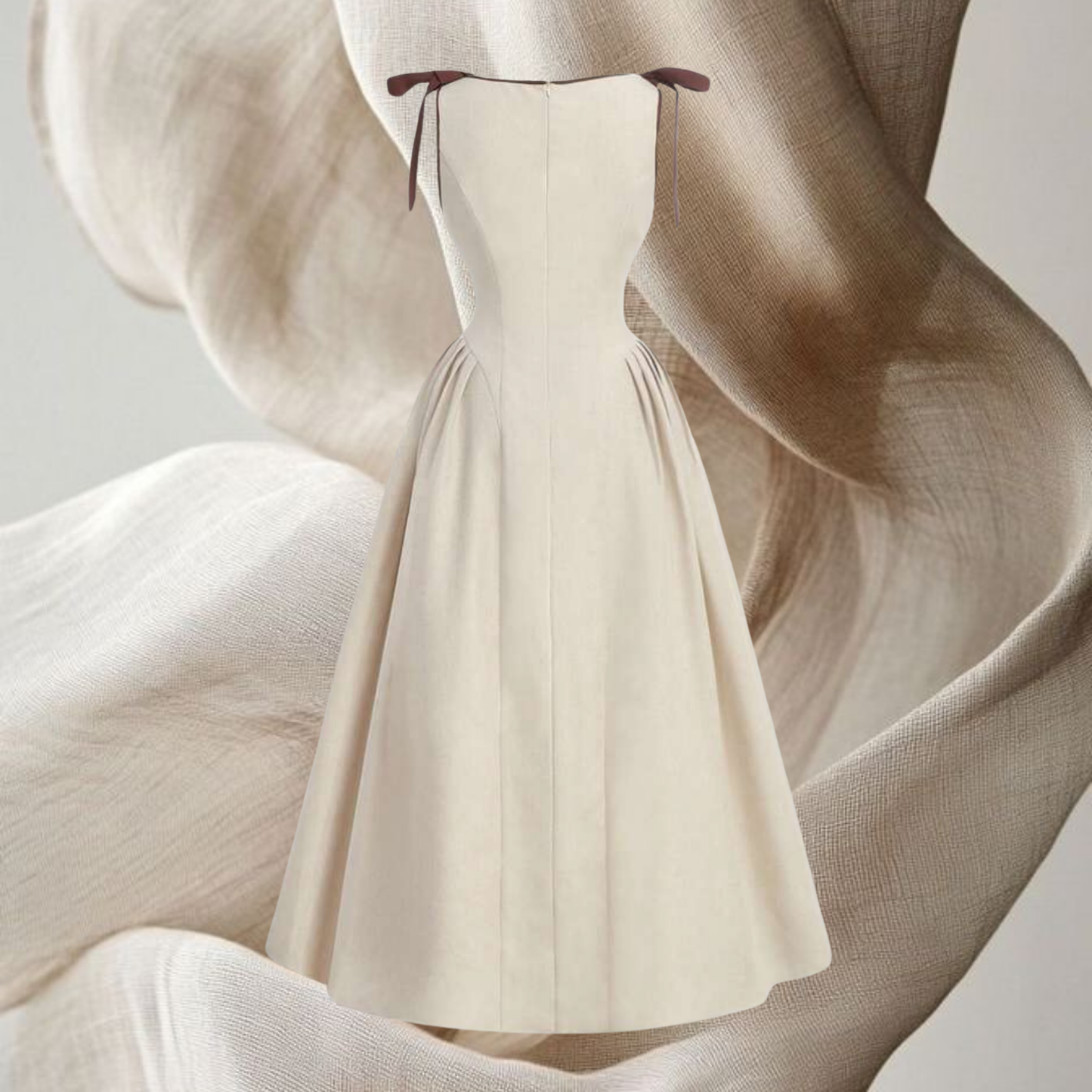 Robe longue à noeud