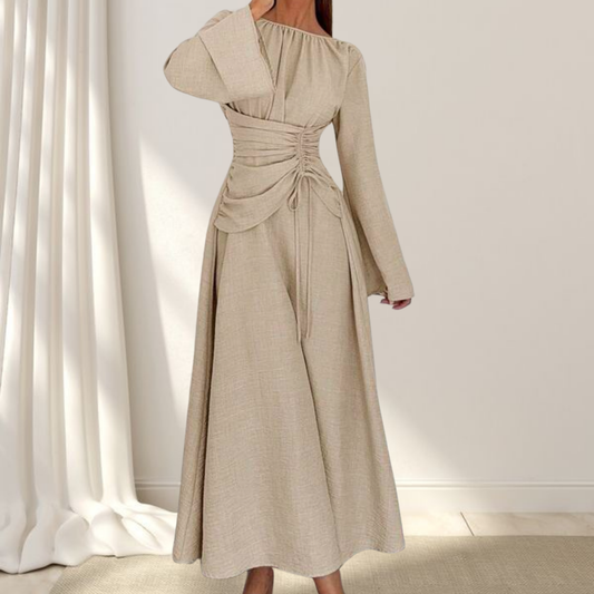 Robe longue à noeud