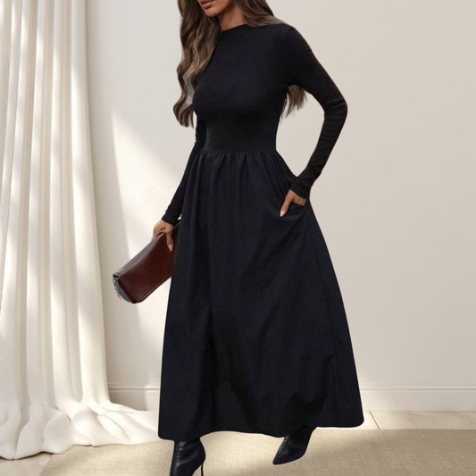 Robe longue manche longue