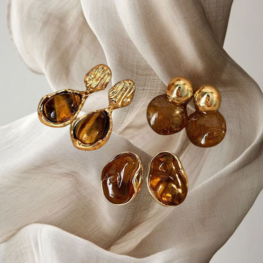 Boucles d’oreilles Ambre