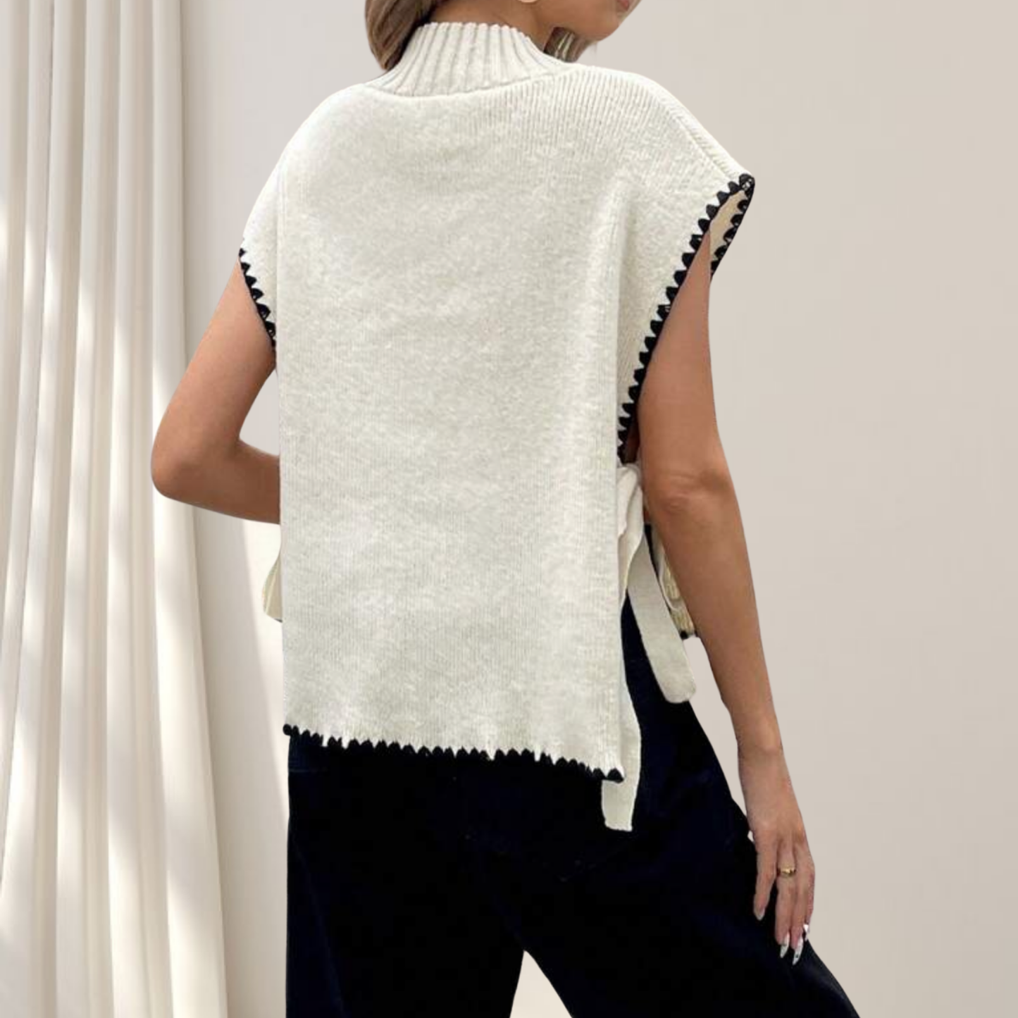 Cardigan à col blanc