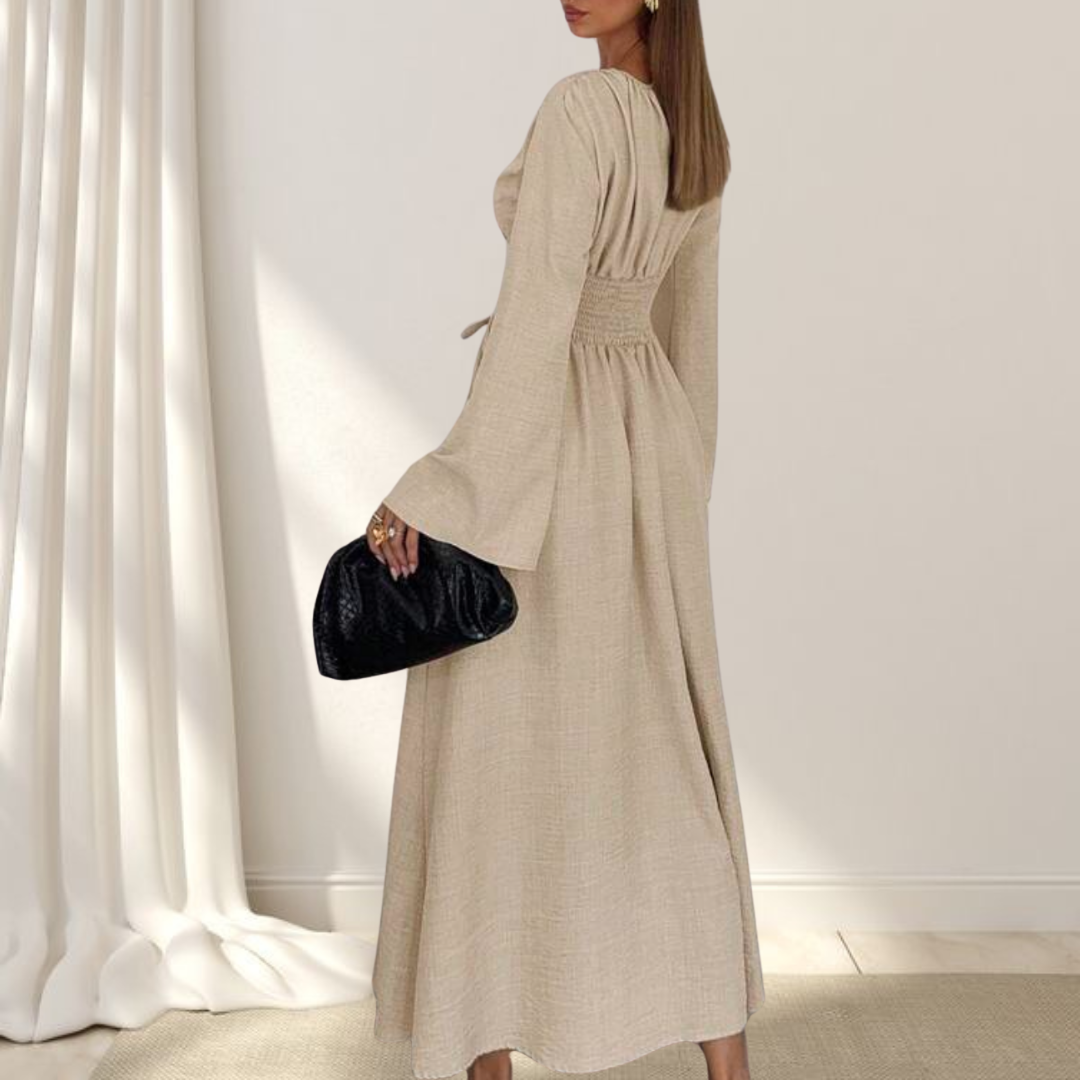 Robe longue à noeud