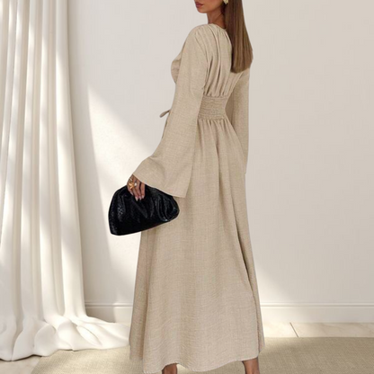 Robe longue à noeud