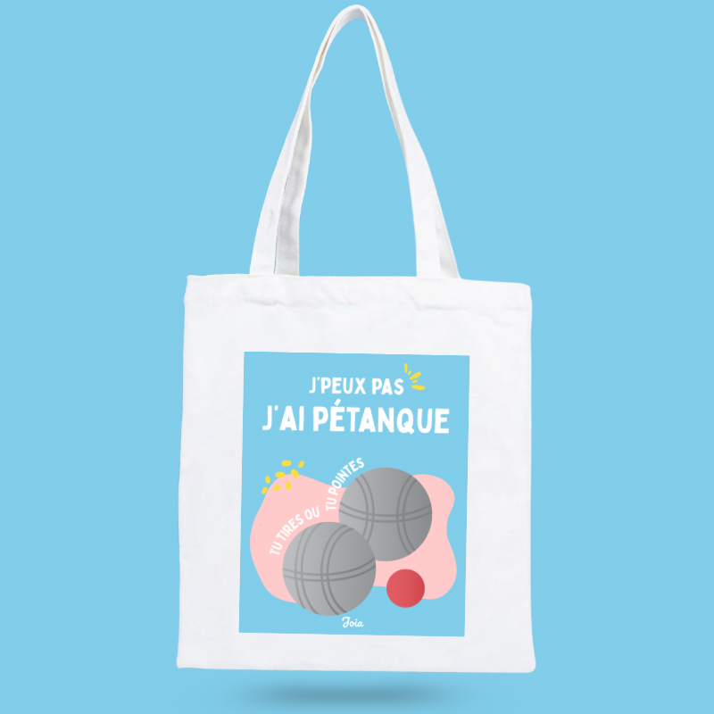 Tote bag J’ai pétanque 🌞
