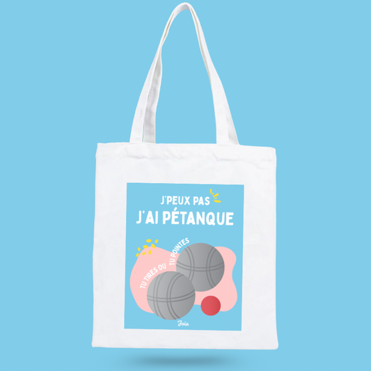 Tote bag J’ai pétanque 🌞