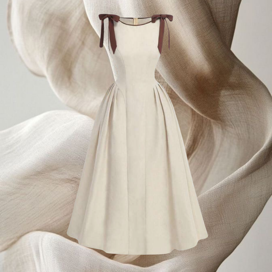 Robe longue à noeud
