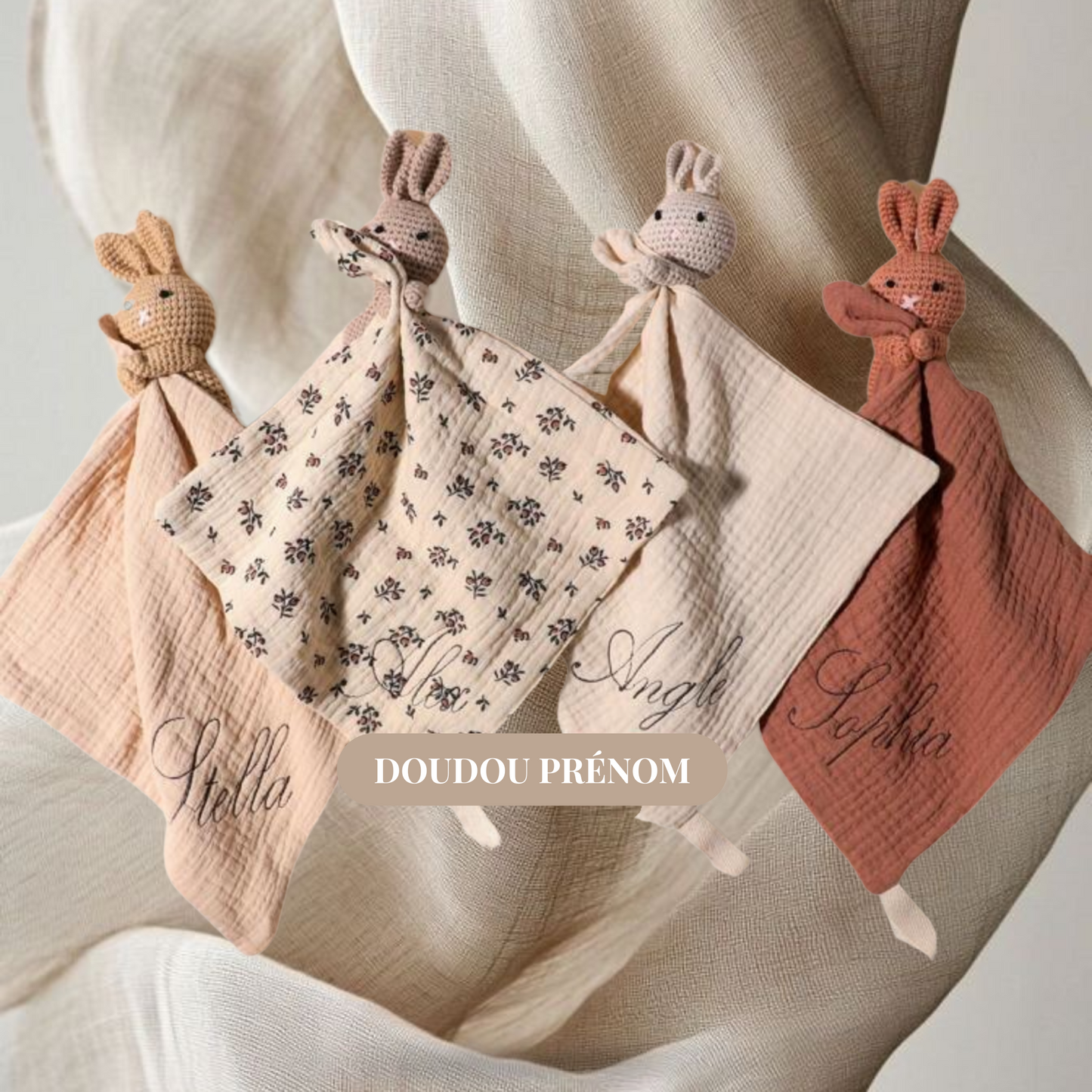 Doudou tricoté personnalisée